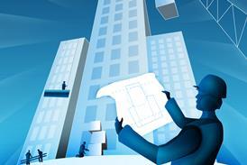 Man building plans